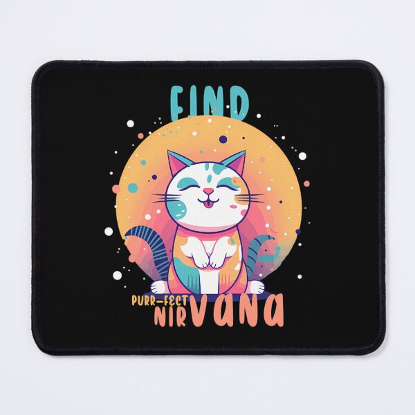 Item preview, Ni rvana colorful cat designed and sold by Finleywoods.