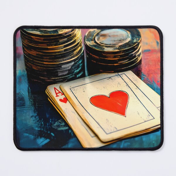 Item preview, Raise the Stakes - A Vibrant Abstract Celebration of Poker Color and Energy designed and sold by OlfactoART Studio.