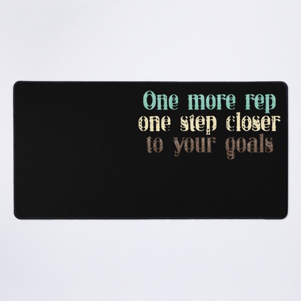 Item preview, One More Rep – Motivational Gym Fitness Quote Design designed and sold by GenDesignLab.