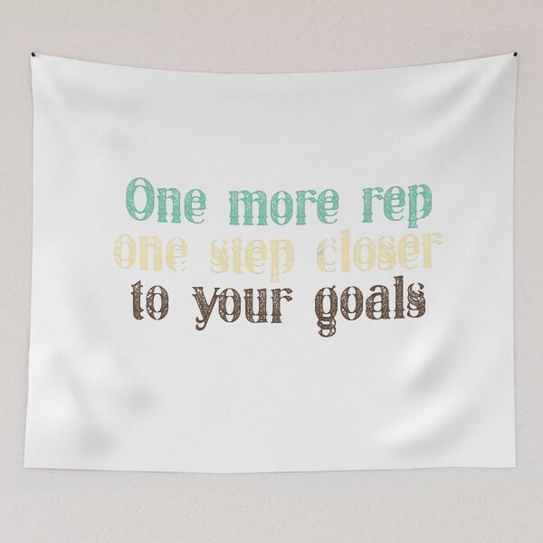 Item preview, One More Rep – Motivational Gym Fitness Quote Design designed and sold by GenDesignLab.
