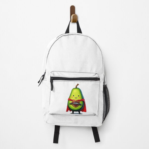 Item preview, Cute Avocado Superhero Sticker – Avocuddle Funny Kawaii Fruit Design designed and sold by Cosmic Grahics.