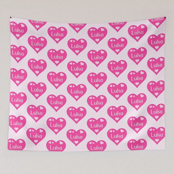 Item preview, Luisa Name Pink Heart  designed and sold by Jeallan Designs.