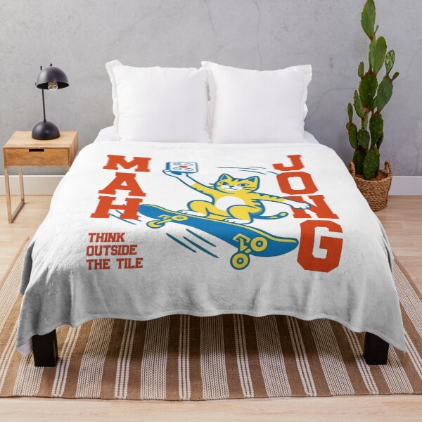 Item preview, Mahjong Cat Skateboard Gift for Mahjong Player Funny Skater Cat Lover Tee Retro Chinese Tile Game Cute Kawaii Outfit Matching designed and sold by MotivaChic.