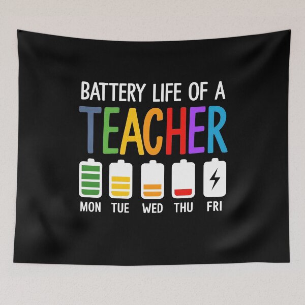 Item preview, Battery Life of a Teacher designed and sold by Timforslund.
