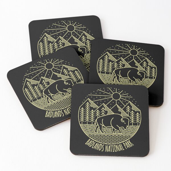 Item preview, Badlands National Park Line Art product designed and sold by Vlasdislaw.