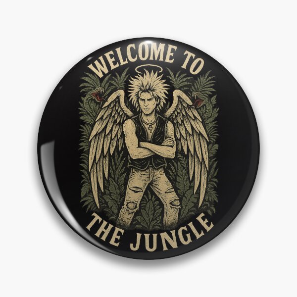 Item preview, Welcome to the Jungle – Rebel Angel Rock Art designed and sold by Overthinkers Anonymous.