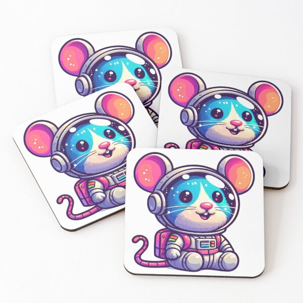 Item preview, Children's Illustration of Astronaut Mouse Ideal for Room Decoration designed and sold by DibuHumor.