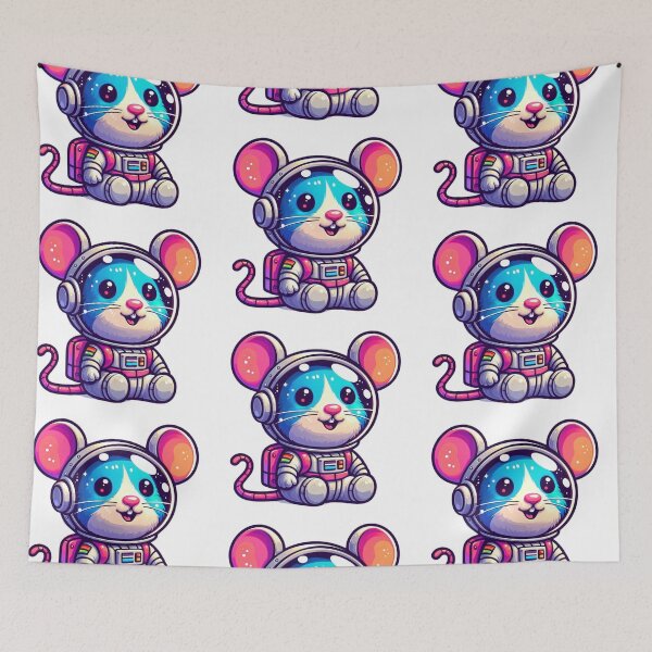 Item preview, Children's Illustration of Astronaut Mouse Ideal for Room Decoration designed and sold by DibuHumor.