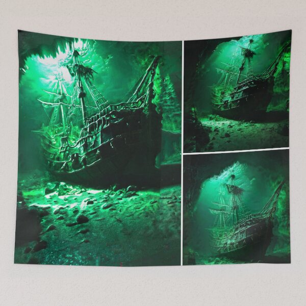 Item preview, Image of a sunken pirate ship, transformed into a 3D animation designed and sold by Armajay.