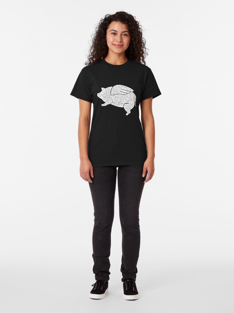 Alternate view of flying pig Classic T-Shirt