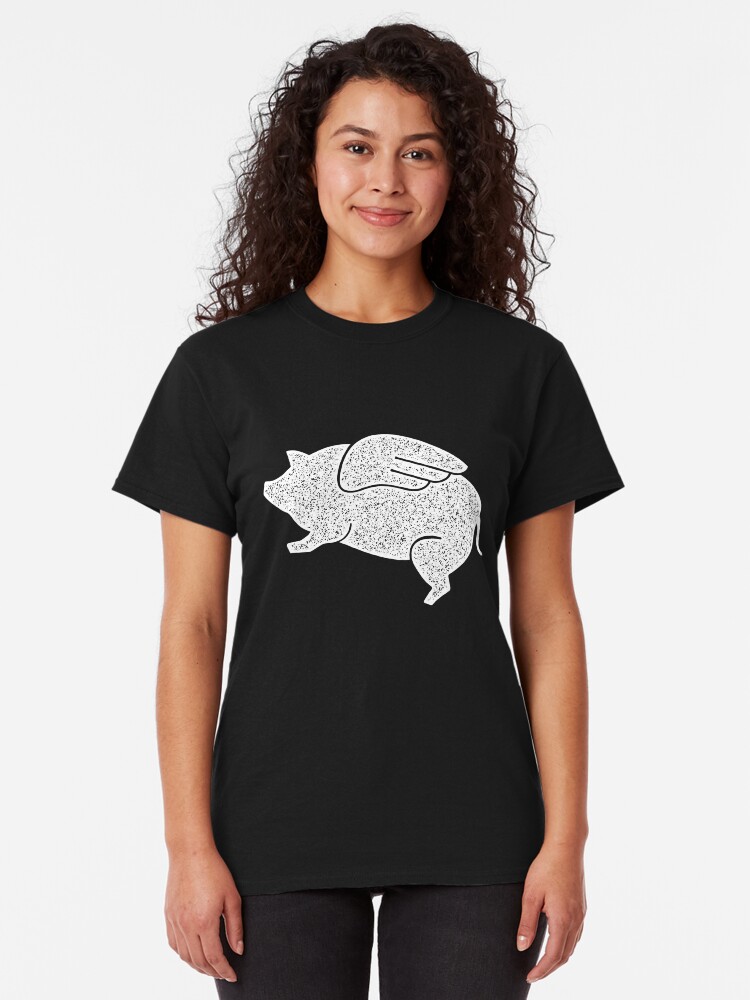 Alternate view of flying pig Classic T-Shirt