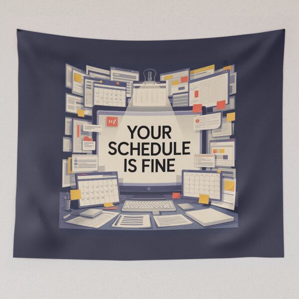 Item preview, Your Schedule Is Fine – Minimalist Chaos in a Calm Font designed and sold by ByBryteG.