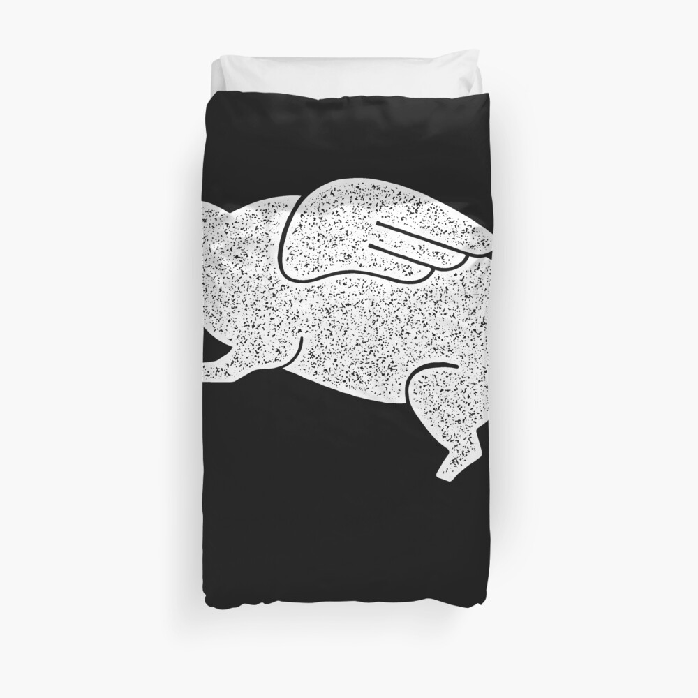 flying pig Duvet Cover