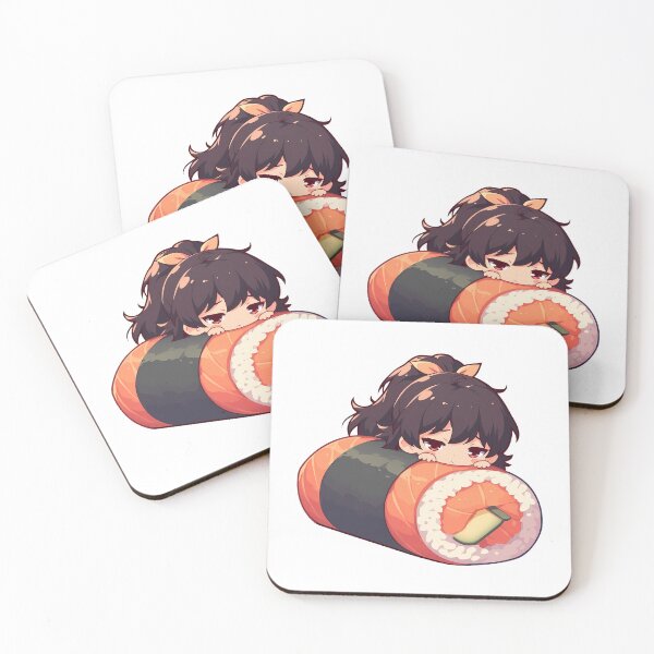 Item preview, Anime Chibi Sushi Nigiri Karen Araragi Bakemonogatari Kawaii designed and sold by CarlosBender.