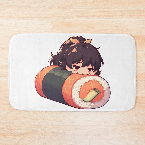 Item preview, Anime Chibi Sushi Nigiri Karen Araragi Bakemonogatari Kawaii designed and sold by CarlosBender.
