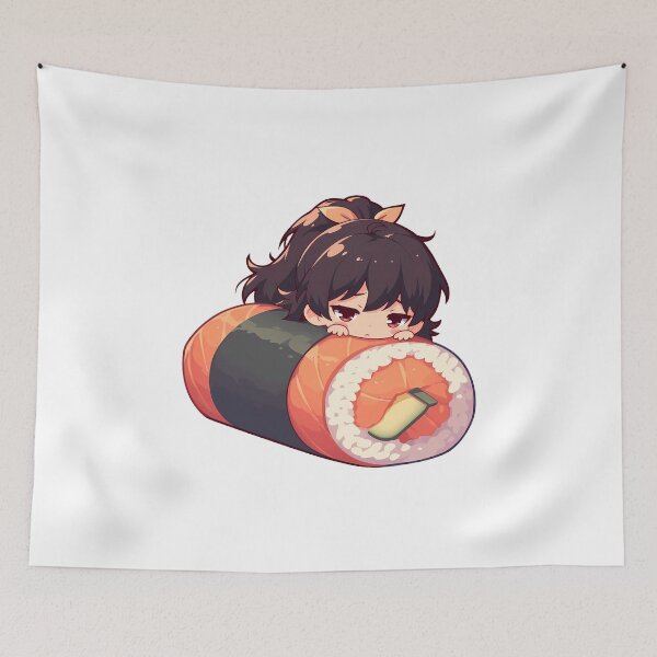 Item preview, Anime Chibi Sushi Nigiri Karen Araragi Bakemonogatari Kawaii designed and sold by CarlosBender.