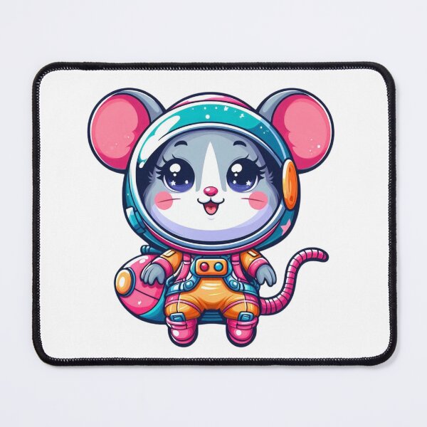 Item preview, Adorable Little Mouse in a Spacesuit Perfect Gift for Cosmos Lovers designed and sold by DibuHumor.