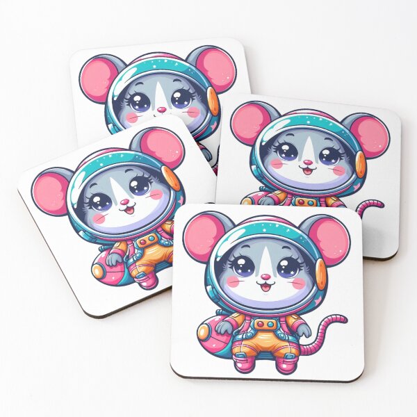 Item preview, Adorable Little Mouse in a Spacesuit Perfect Gift for Cosmos Lovers designed and sold by DibuHumor.