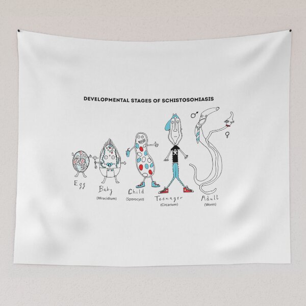Item preview, Parasites The Schistosomiasis Life Cycle designed and sold by TristinFay.