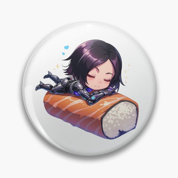 Item preview, Chibi Sushi Nigiri Alita Battle Angel Kawaii designed and sold by CarlosBender.