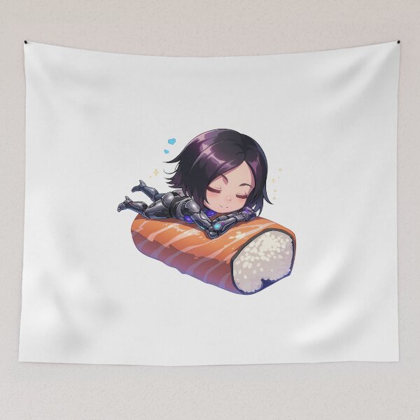 Item preview, Chibi Sushi Nigiri Alita Battle Angel Kawaii designed and sold by CarlosBender.