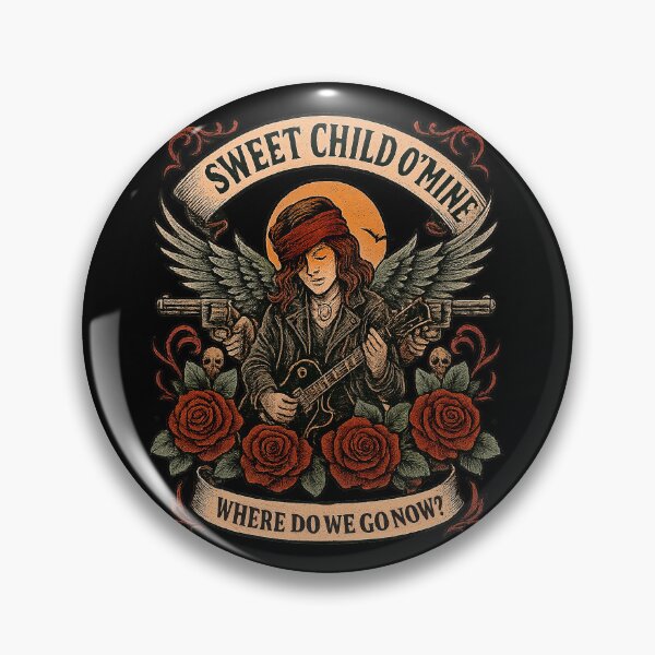 Item preview, Sweet Child O' Mine – Rock Tattoo Tribute Design designed and sold by Overthinkers Anonymous.