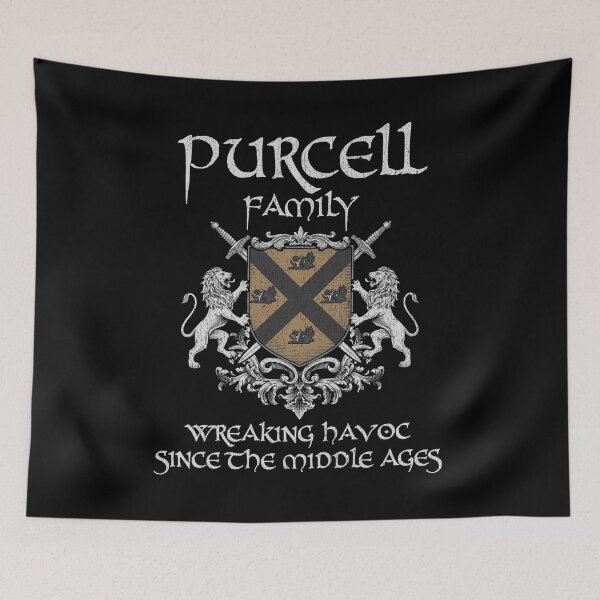 Item preview, Purcell Family Crest – Medieval Heritage Emblem for Ancestry Lovers & Vintage Style Fans designed and sold by 9X FR.