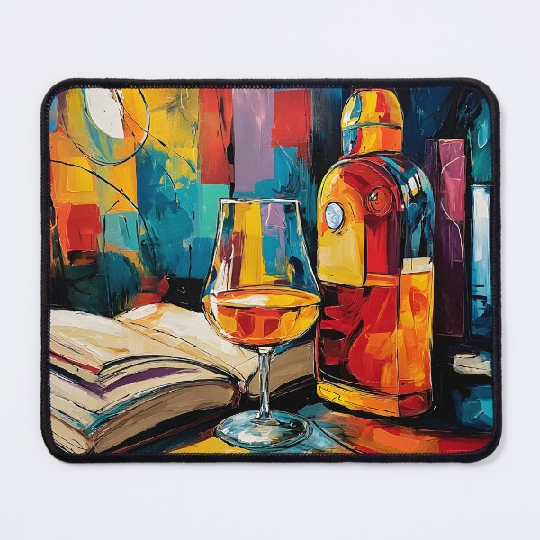 Item preview, Unwind with Color - A Vibrant Abstract Celebration of Wine Books and Everyday Elegance designed and sold by OlfactoART Studio.