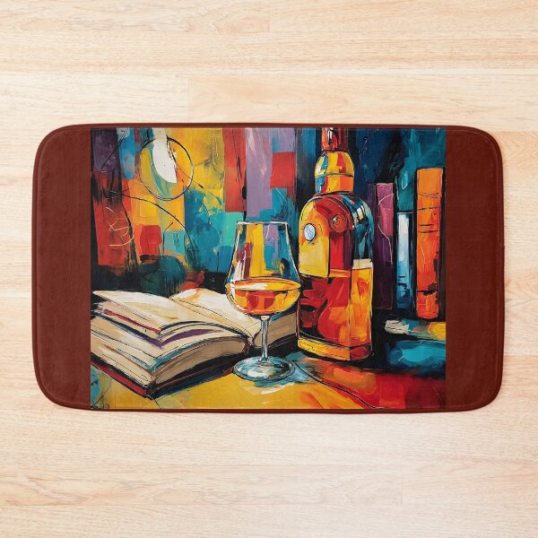 Item preview, Unwind with Color - A Vibrant Abstract Celebration of Wine Books and Everyday Elegance designed and sold by OlfactoART Studio.
