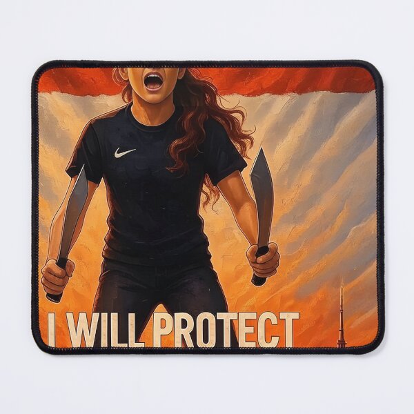 Item preview, Bold Resistance: Defiant British Girl Protects Family – Self-Defense Symbol Anti-Immigration designed and sold by 3ac-Arts.
