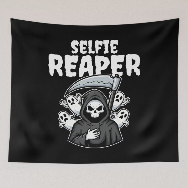Item preview, SELFIE REAPER - GRIM REAPER HALLOWEEN designed and sold by KEF Custom.