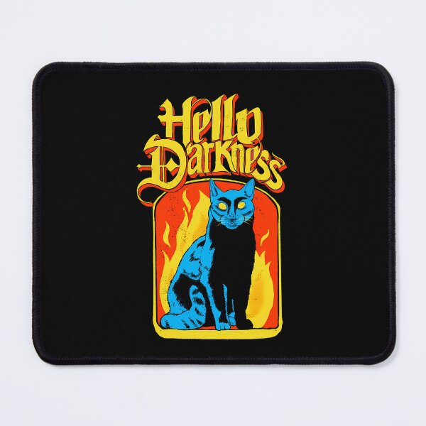 Item preview, Hello Darkness Black Cat designed and sold by DaisyHargreaves.