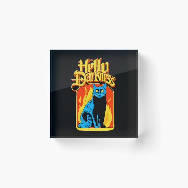 Item preview, Hello Darkness Black Cat  designed and sold by DaisyHargreaves.