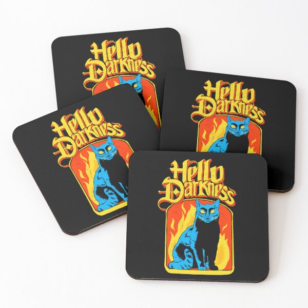 Item preview, Hello Darkness Black Cat  designed and sold by DaisyHargreaves.