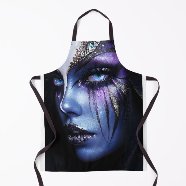 Item preview, Mystical Blue Fantasy Makeup with Striking Details designed and sold by Artessie.