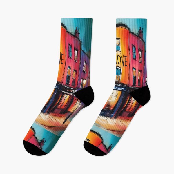Item preview, Step into the Grove - A Vibrant Abstract Celebration of Urban Nightlife Color and Energy designed and sold by OlfactoART Studio.