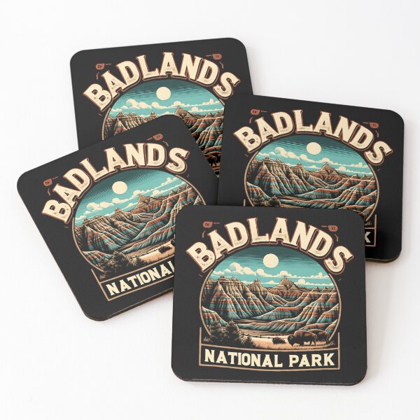 Item preview, Badlands National Park Rock Formation With Sunset designed and sold by Vlasdislaw.