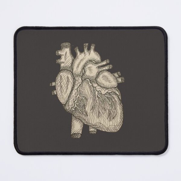 Item preview, Vintage style anatomy heart drawing designed and sold by Bugbotherer30.