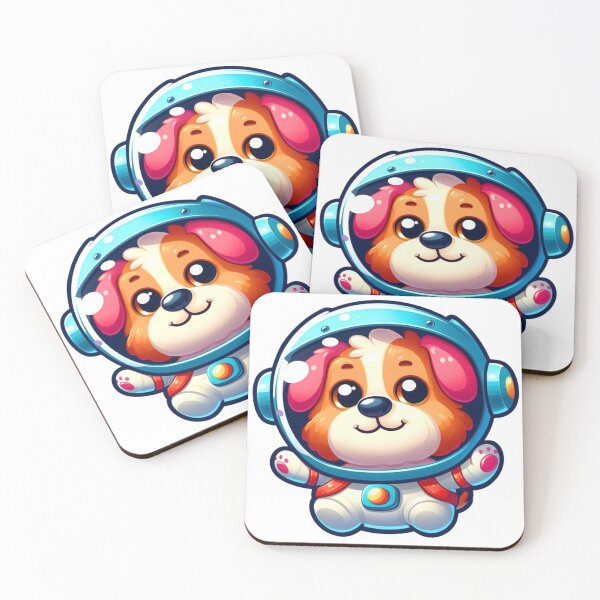 Item preview, Funny Illustration of a Puppy in Space designed and sold by DibuHumor.