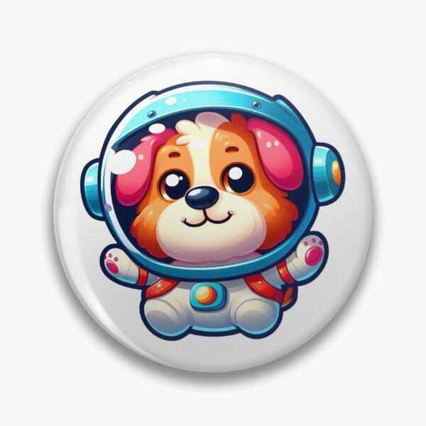 Item preview, Funny Illustration of a Puppy in Space designed and sold by DibuHumor.