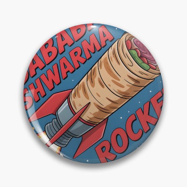 Item preview, Sababa Shwarma Rocket - Funny Space Art designed and sold by SababaShop.