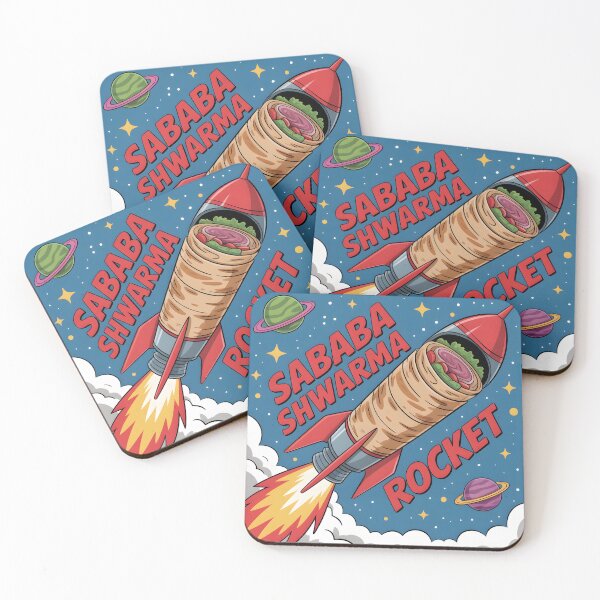 Item preview, Sababa Shwarma Rocket - Funny Space Art designed and sold by SababaShop.