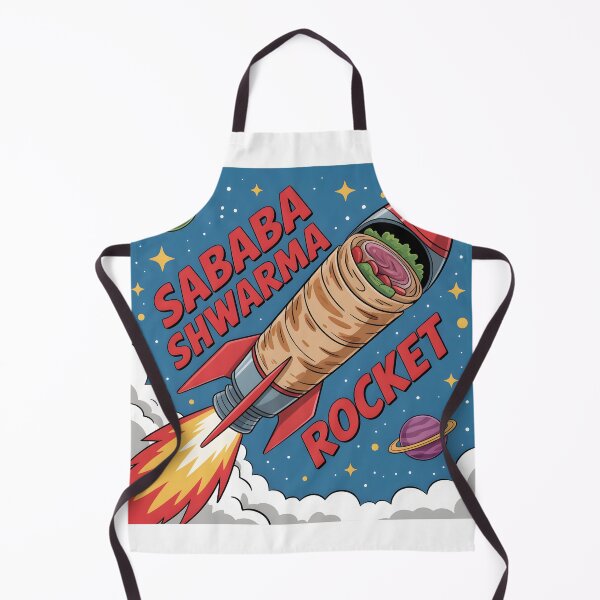 Item preview, Sababa Shwarma Rocket - Funny Space Art designed and sold by SababaShop.