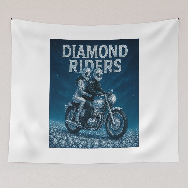 Item preview, Diamond Riders on a Shimmering Cosmic Road designed and sold by FOUBYME.