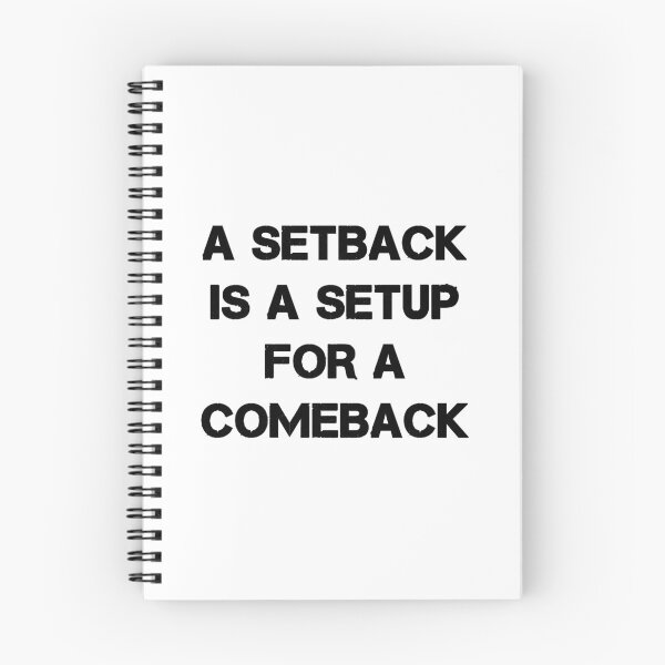 Item preview, A setback is a setup for a comeback! motivational quotes designed and sold by PatilRohan.