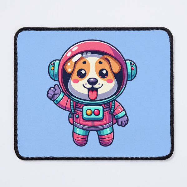 Item preview, Cute and Colorful Cartoon Art Canine Astronaut designed and sold by DibuHumor.