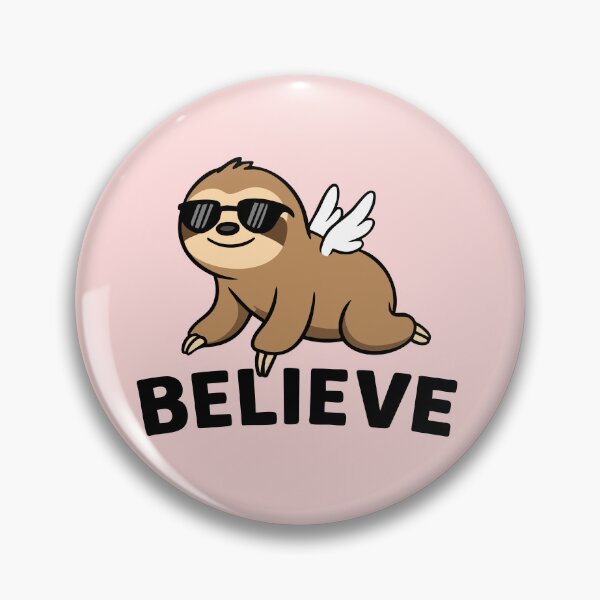 Item preview, Cool Flying Sloth Believe Funny Motivational Design designed and sold by graphicnew.