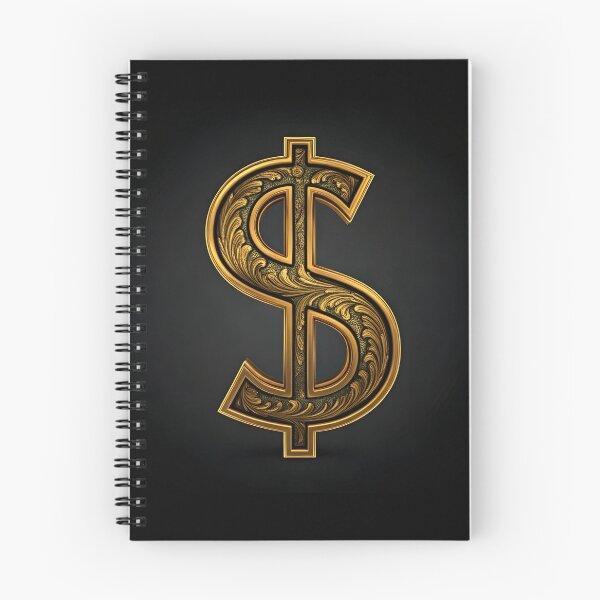 Aperçu de l'œuvre Symbole du dollar doré $ représentant l'argent et la richesse créée et vendue par Warriorgal.