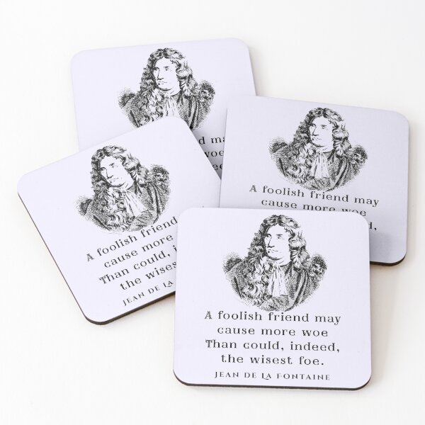 Item preview, Jean de La Fontaine: A foolish friend may cause more woe     Than could, indeed, the wisest foe. designed and sold by artbleed.