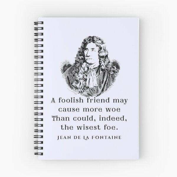 Item preview, Jean de La Fontaine: A foolish friend may cause more woe     Than could, indeed, the wisest foe. designed and sold by artbleed.